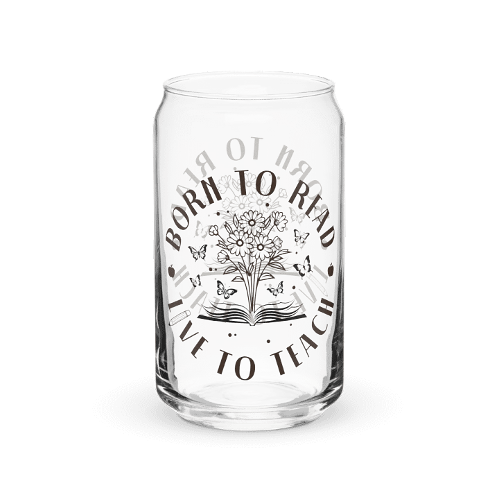 Ice Coffee Glass Tumbler Gift For Bookworm Teachers product image (2)
