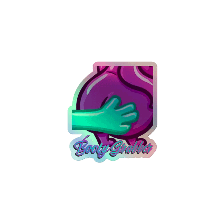 Booty Grabber Holographic sticker product image (1)
