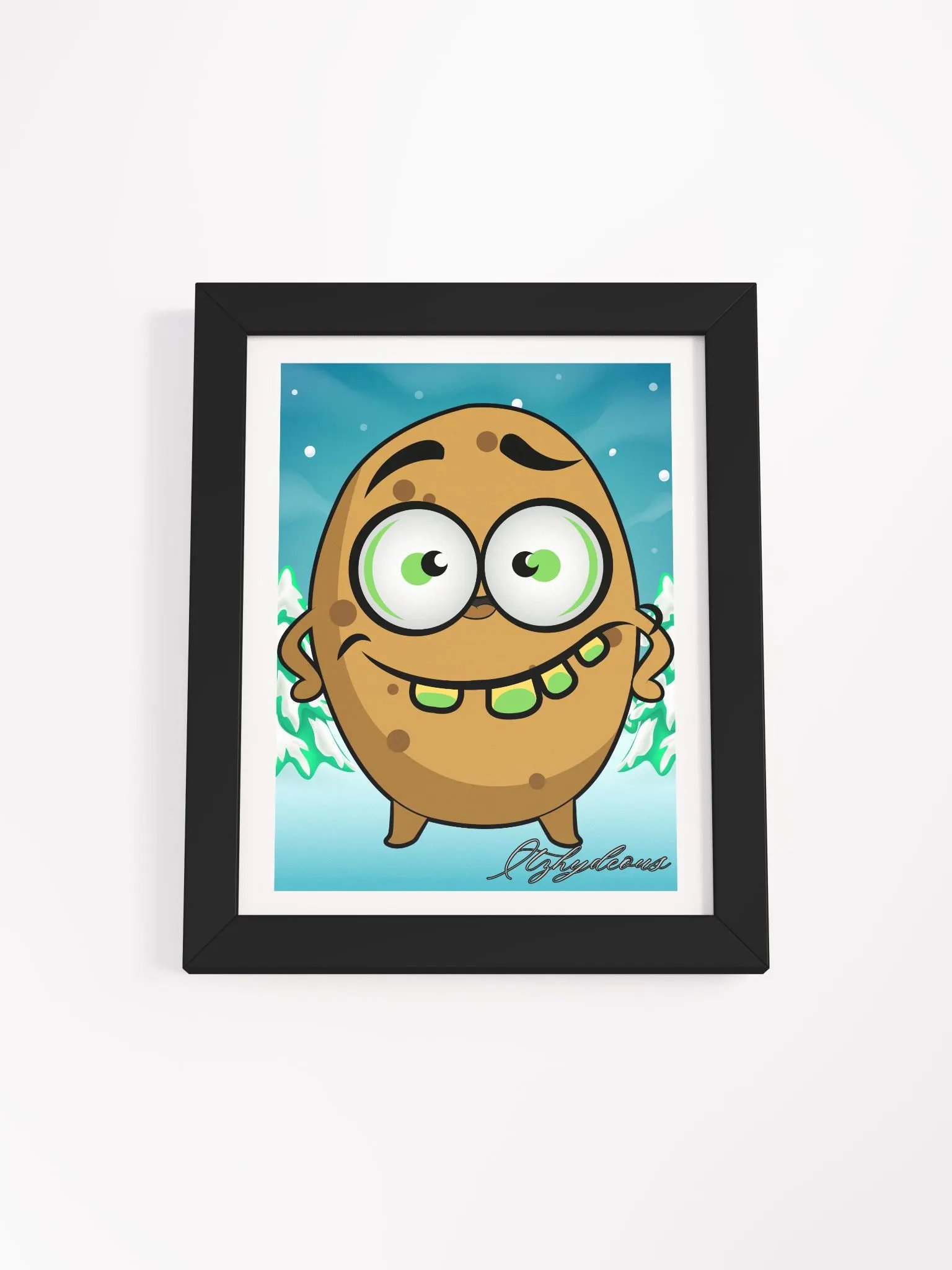 Spudtastic Snowy Smile Framed Poster product image (1)