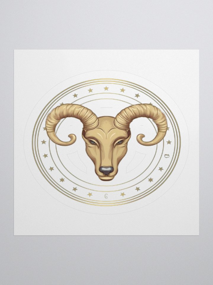 Aries Zodiac Kiss-Cut Sticker product image (1)