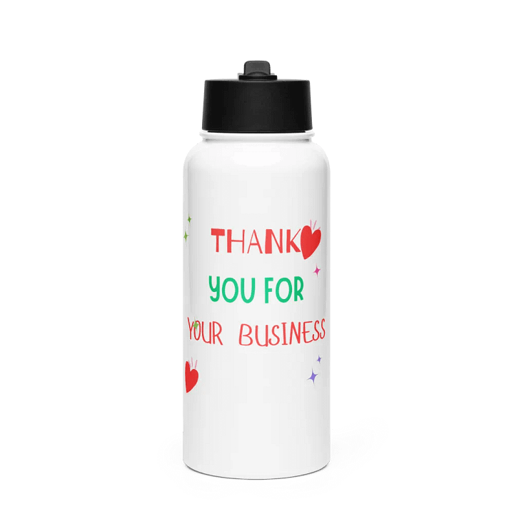 Colorful Appreciation Stainless Steel Water Bottle product image (1)