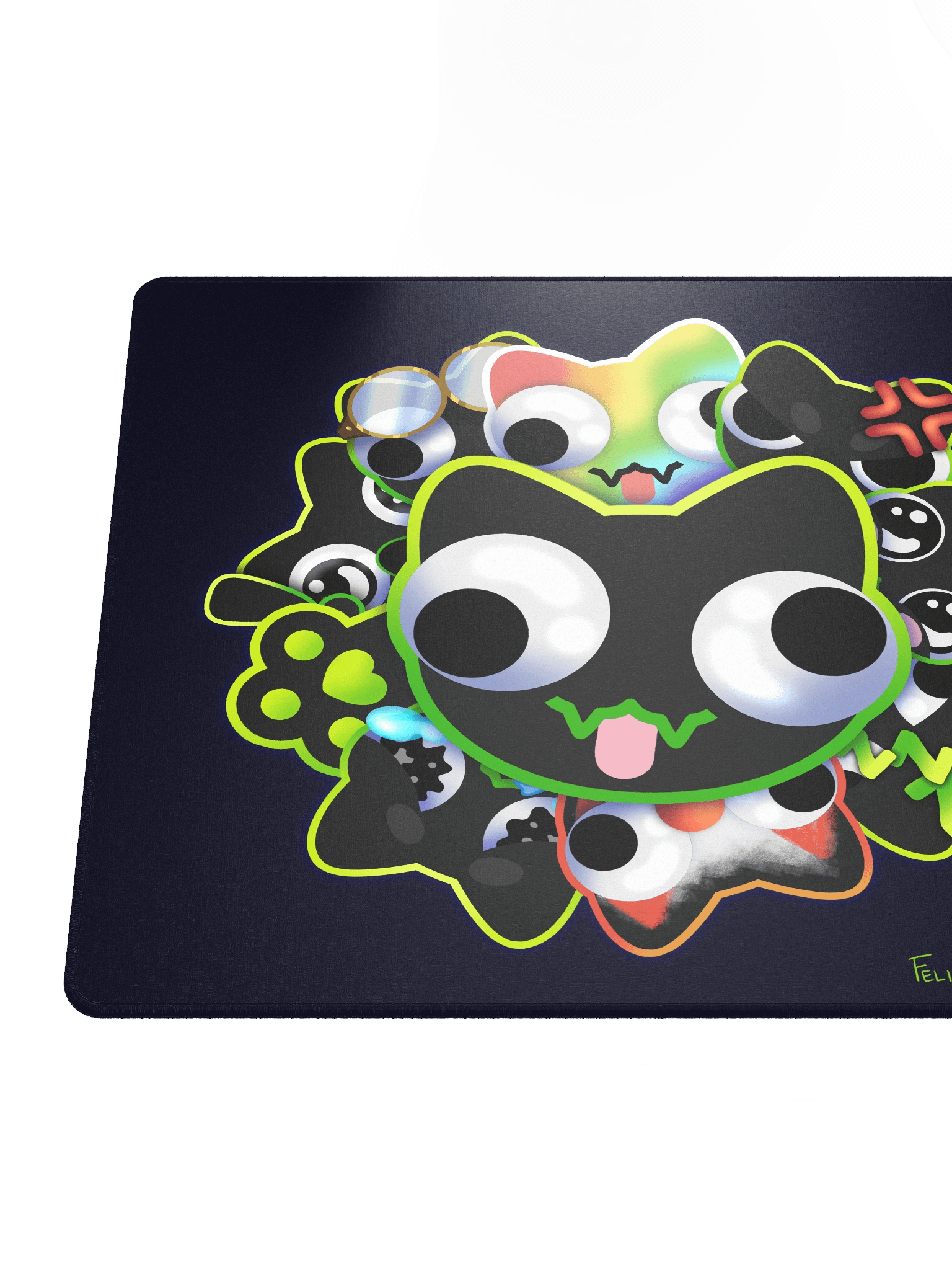 Mousepad Large - DerpBurst on Navy Blue product image (6)