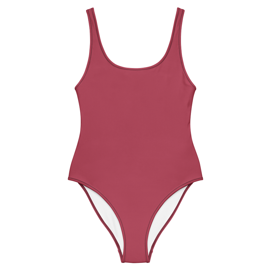 Sedona Sunset Rose Pink Solid Color Retro Inspired Women's One Piece Swimsuit product image (1)