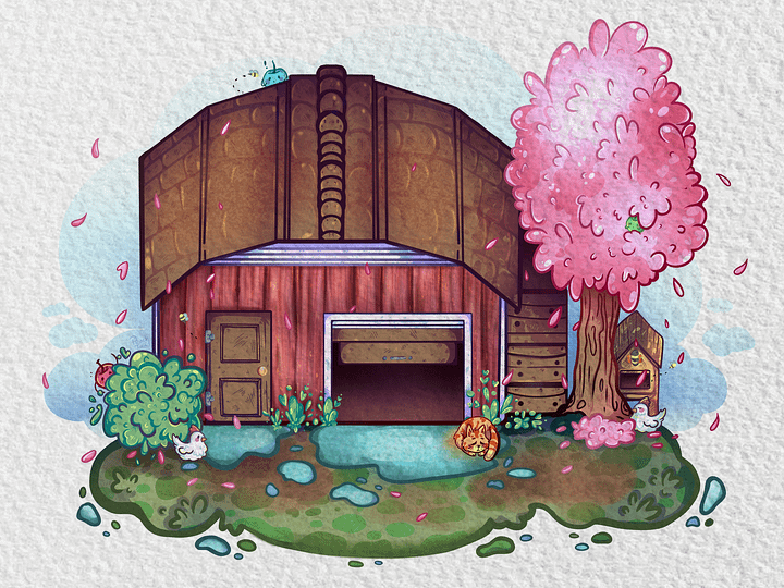 Stardew Valley Farm House (Postcard Print) 🐤 product image (2)