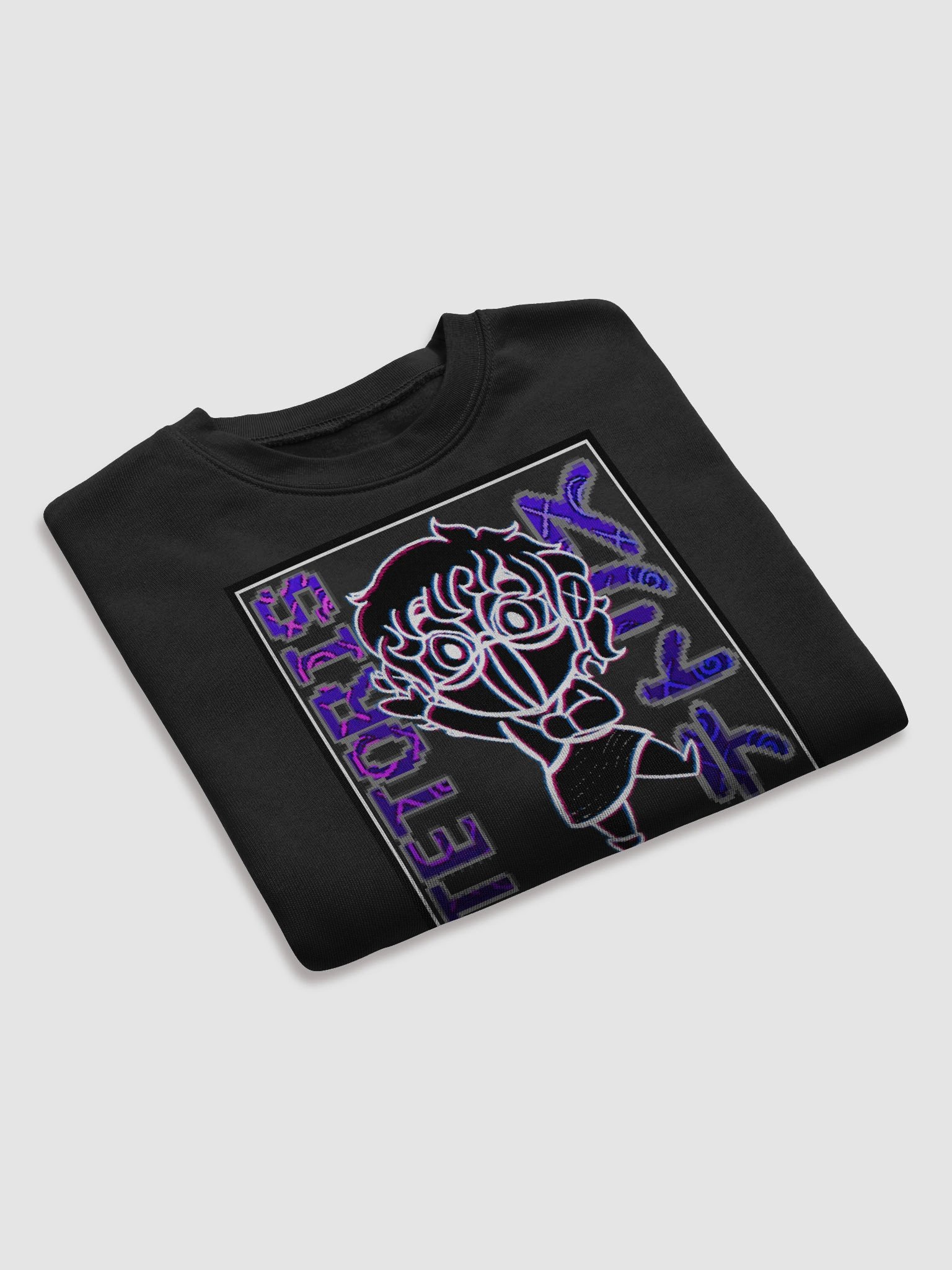 TETORIS - Neon Sign + Glitched Denny Cropped Sweater product image (7)