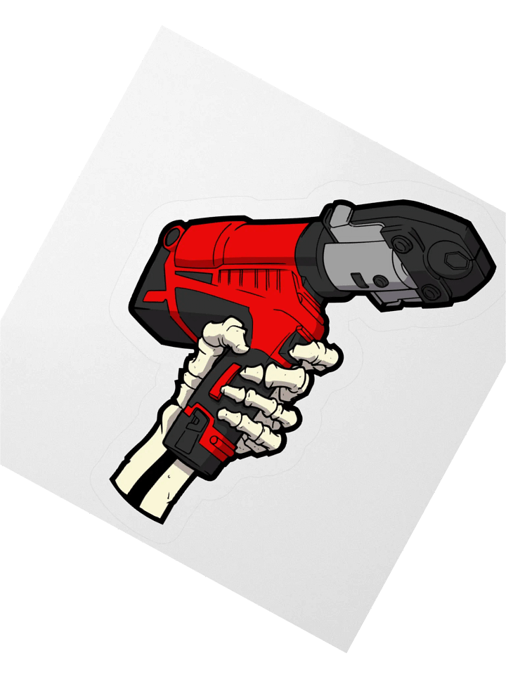 SKELETON PRESS TOOL STICKER product image (1)