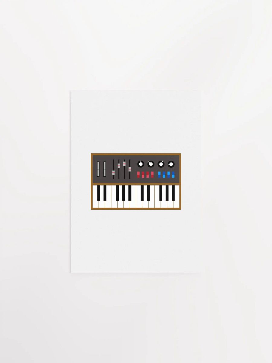Vintage Analog Synth Print product image (1)