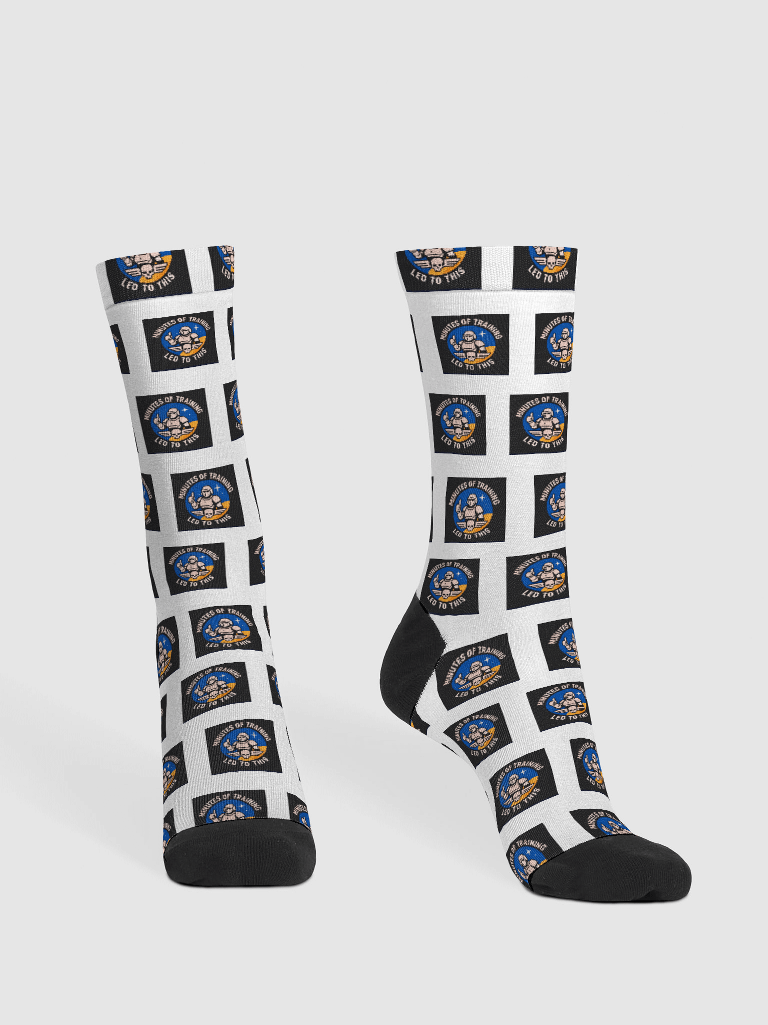 minutes of training led to this! EcoChic Crew: Sustainable Art Socks product image (2)