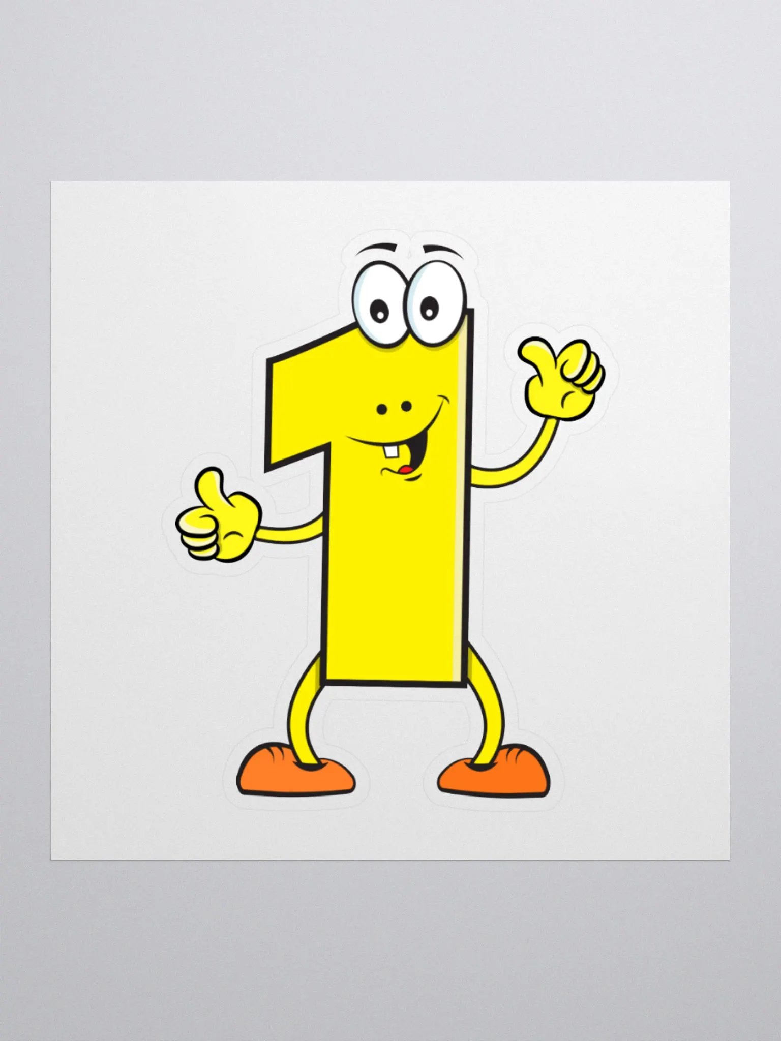Number 1 Thumbs-Up Sticker product image (1)