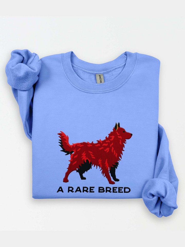 A Rare Breed Sweatshirt (Embroidered) of a Hungarian Mudi(Brown) product image (1)