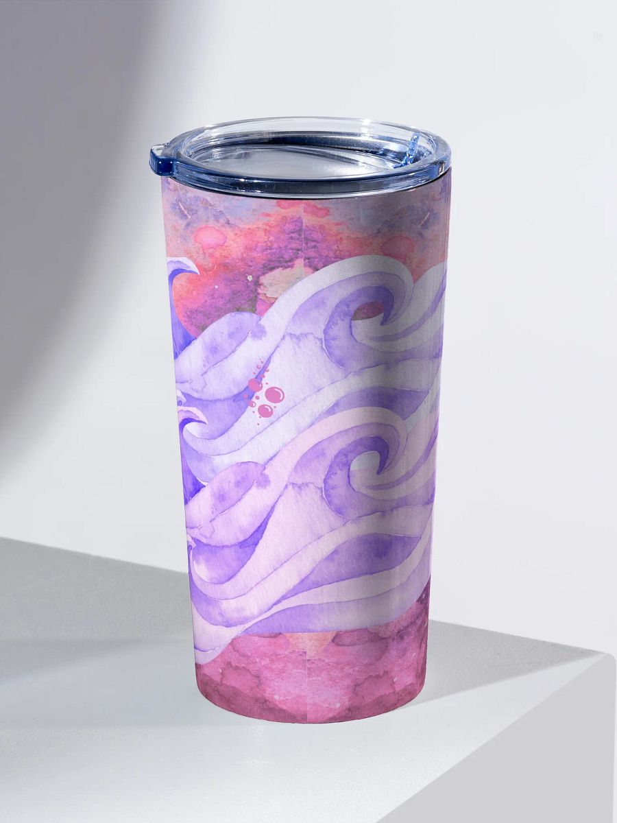 soft pink watercolor Waves 20oz Tumbler gift for friends artists moms product image (2)