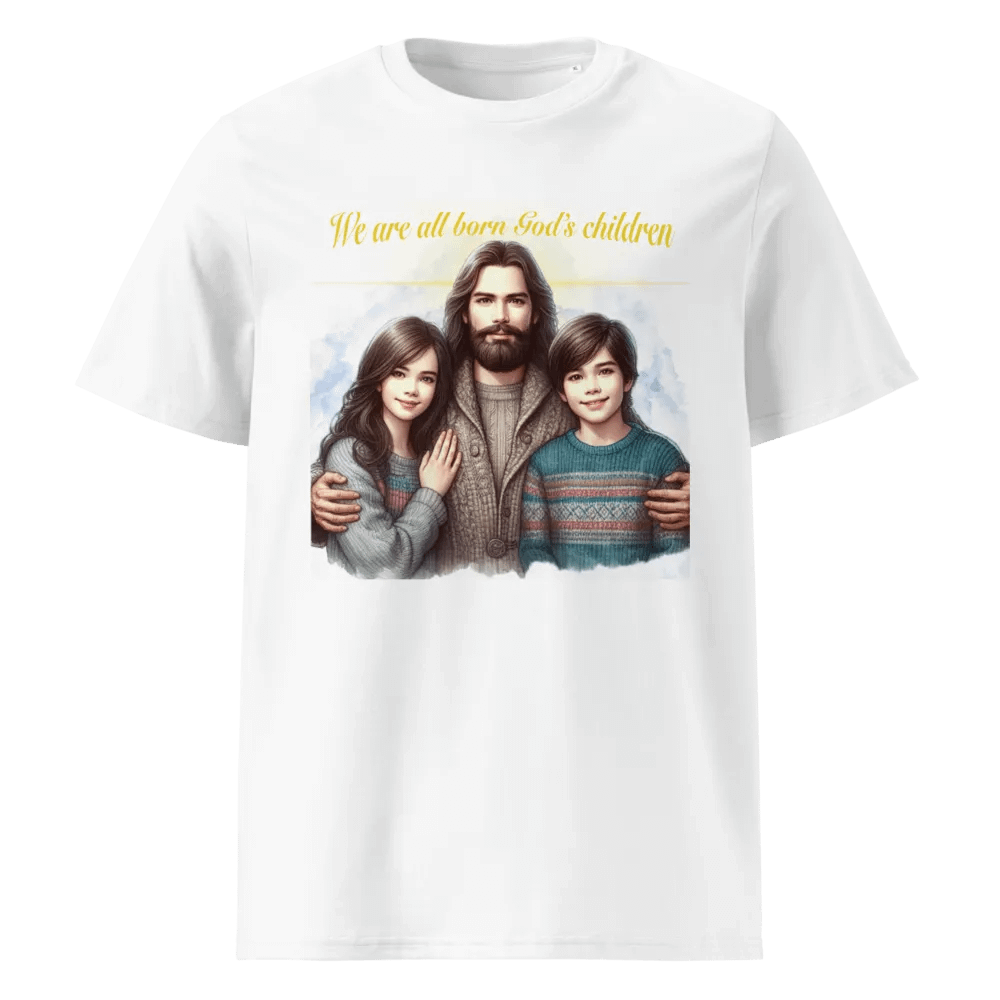 We are all born God's children - Organic Cotton Short Sleeve T-Shirt product image (1)