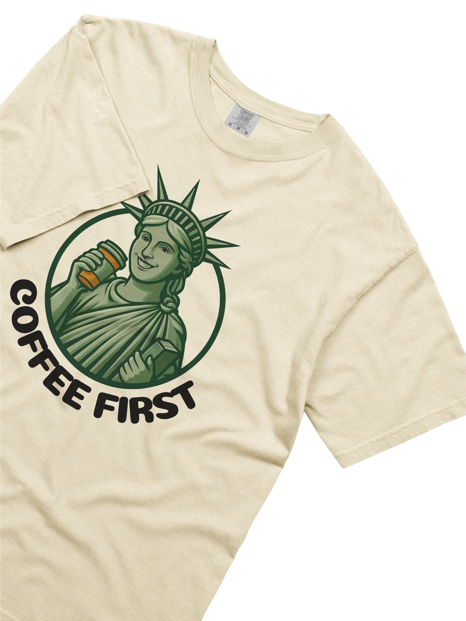 Coffee First Relaxed Fit Unisex T-Shirt product image (3)