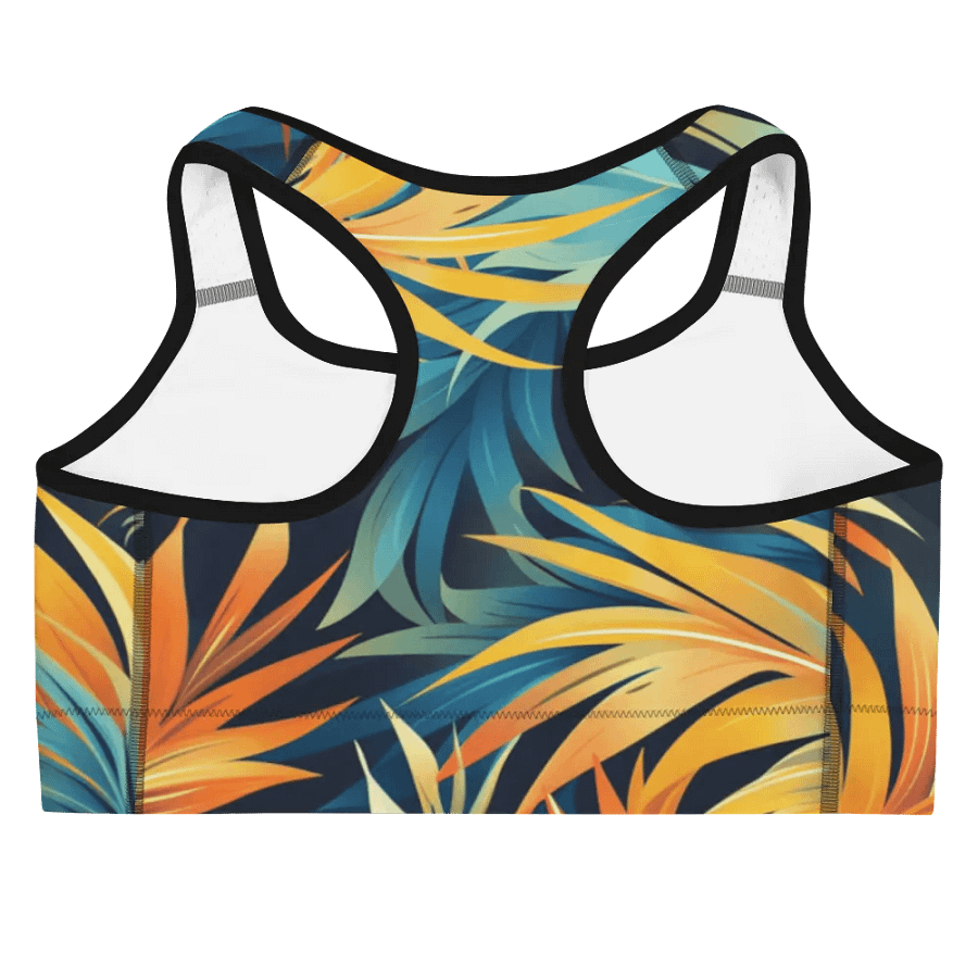 Tropical Flow All-Over Print Sports Bra product image (8)