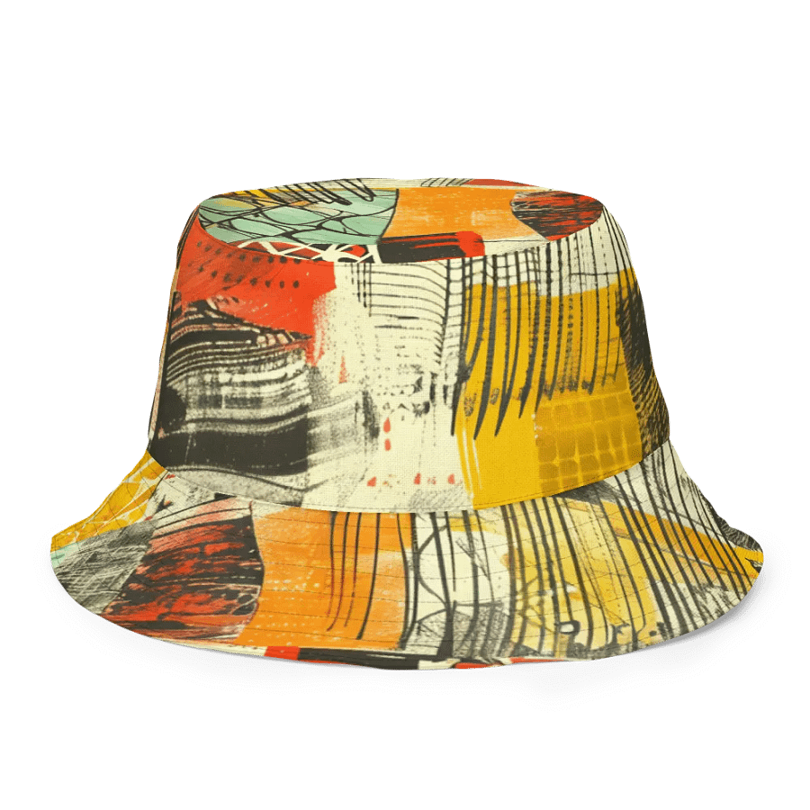 Vibrant Geometry: African Style Reversible Bucket Hat product image (5)
