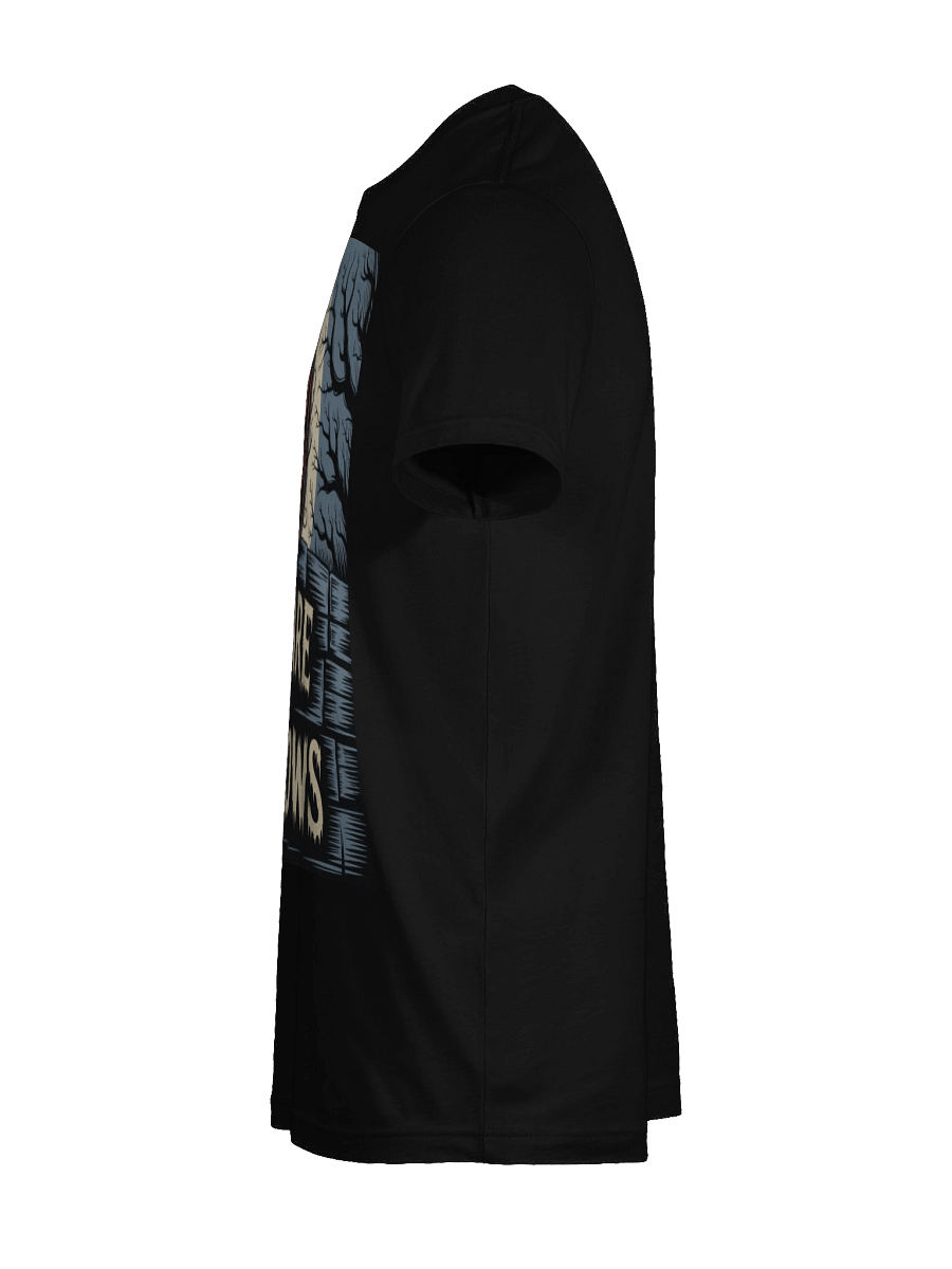 Beware the Shadows Unisex Supersoft T-Shirt by Midnight Veil Designs - Gothic Black, Red & More product image (11)