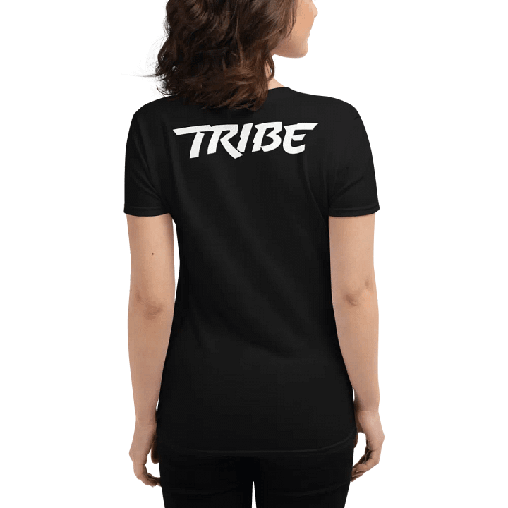 Women's Paint Splat Headphones Front | Tribe Back Print Gildan Middleweight T-Shirt product image (2)