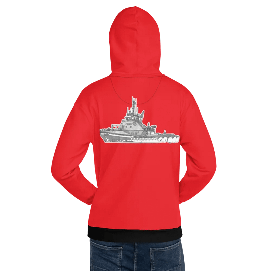Red Foss tug Sketch Hoodie product image (7)