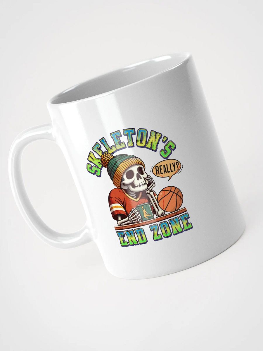 Skeletons End Zone Basketball Thoughts Mug product image (2)