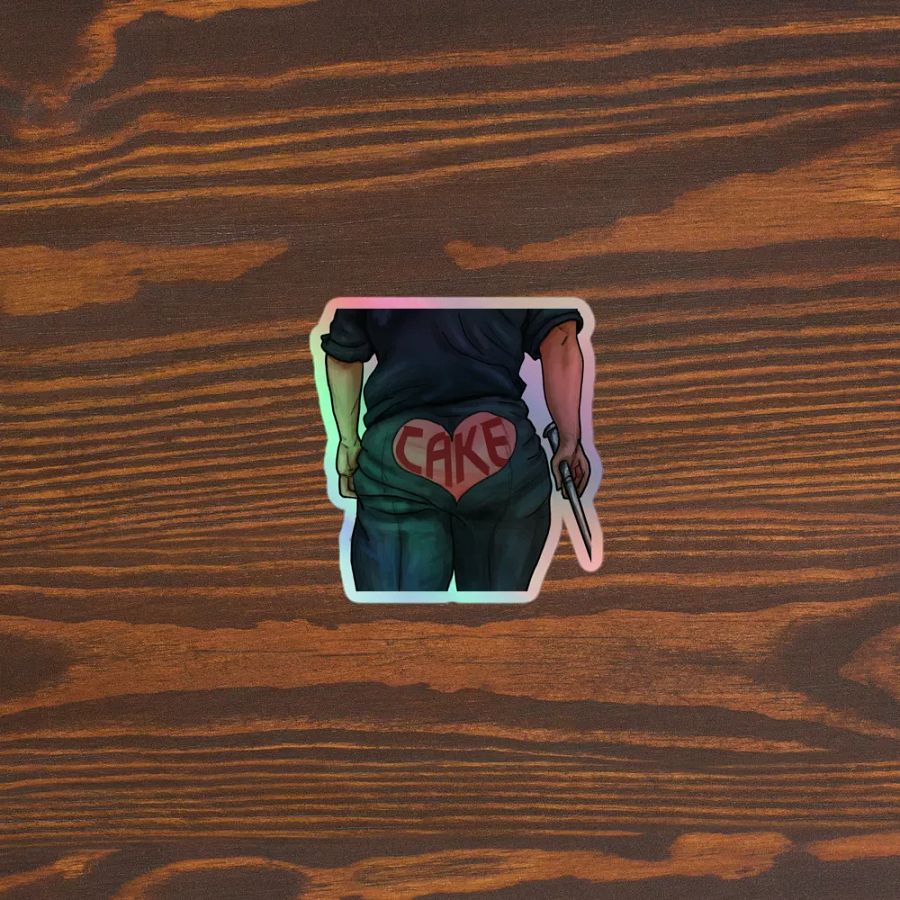 Geralt Cake Shiny Sticker product image (5)