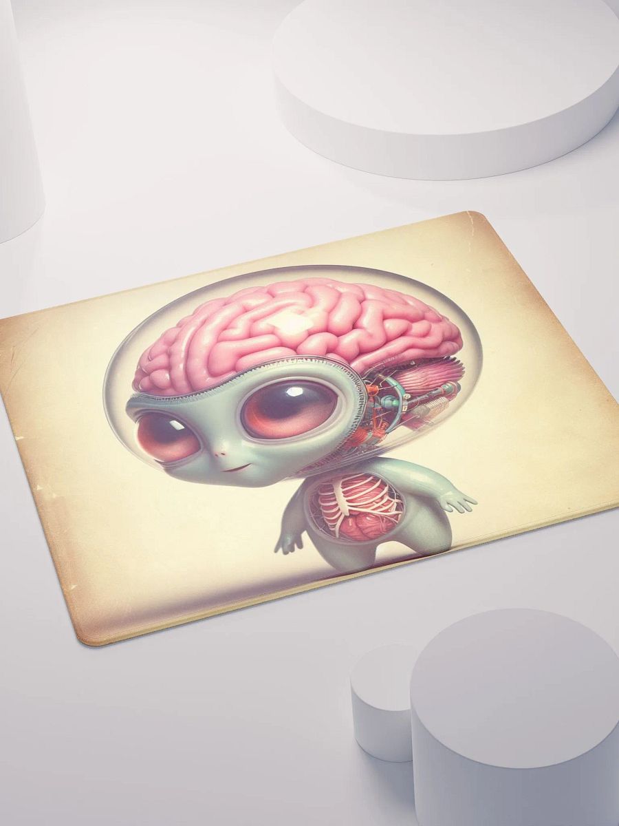 Cute Alien Robot Vintage Design Gaming Mouse Pad product image (4)