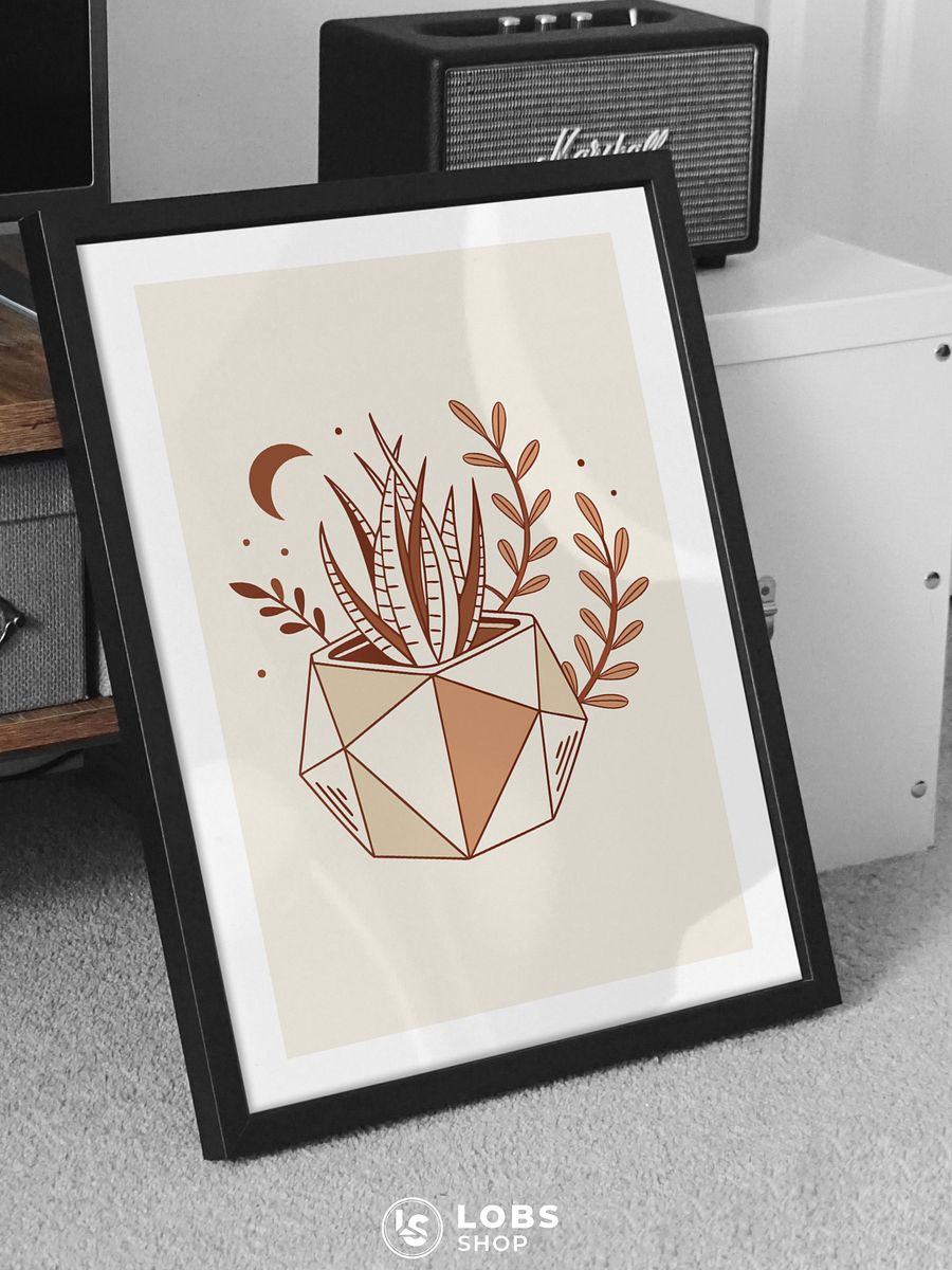 Desert Flora Printable Wall Art – Stunning Succulent Design for Modern Home Decor Enthusiasts product image (2)