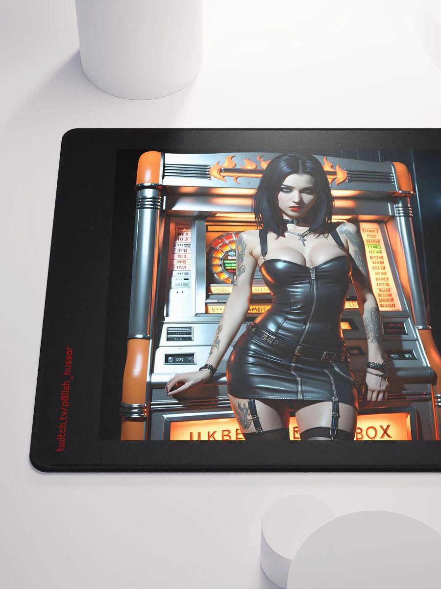 Jukebox Chick Gaming Mouse Pad product image (6)