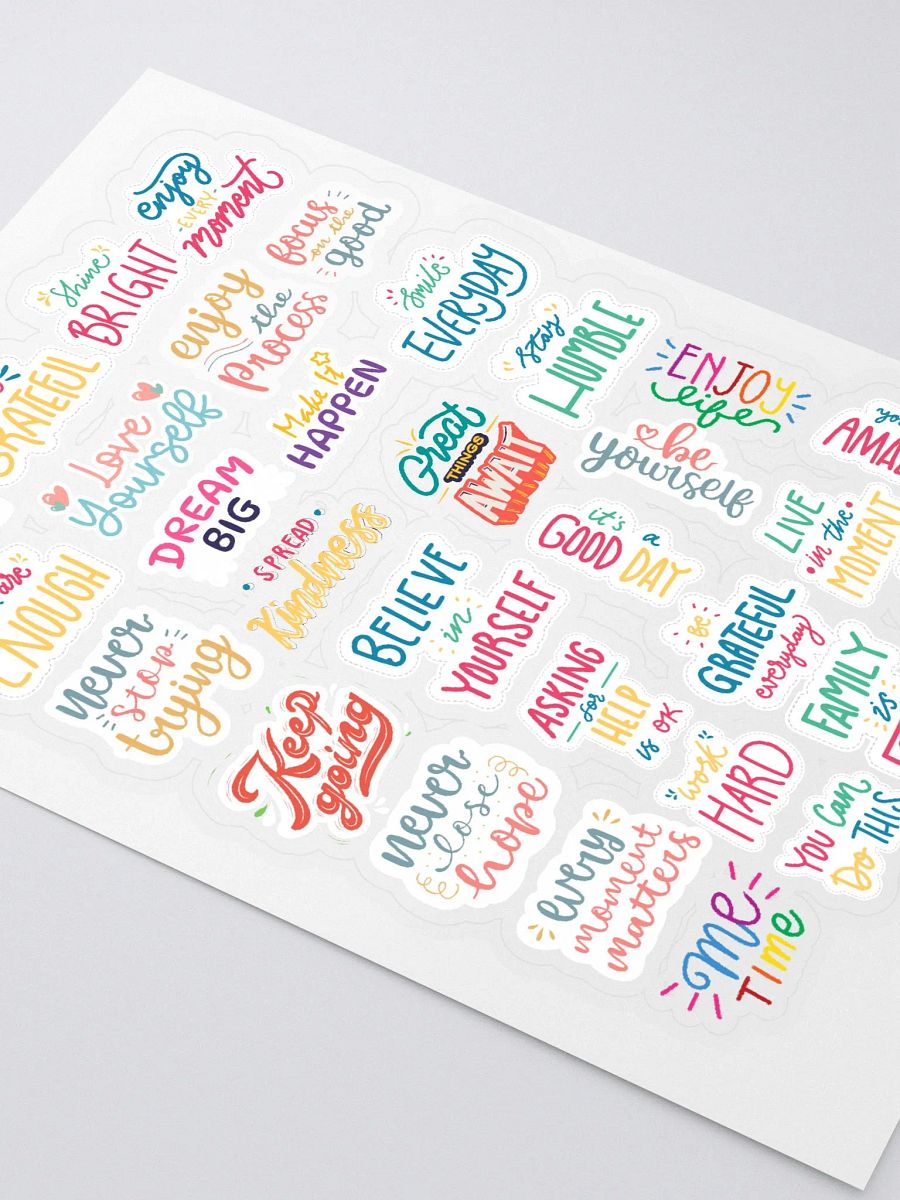 Me Time Motivational Sticker Sheet product image (2)