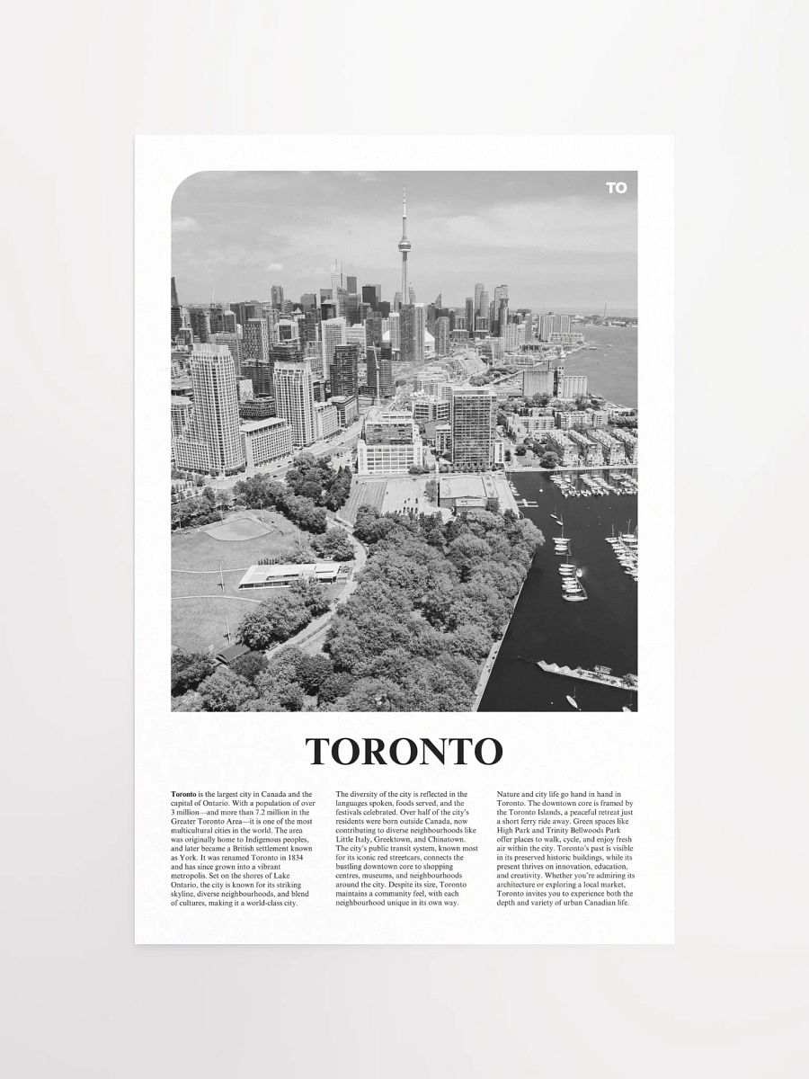 Toronto 01 Newspaper Poster product image (10)