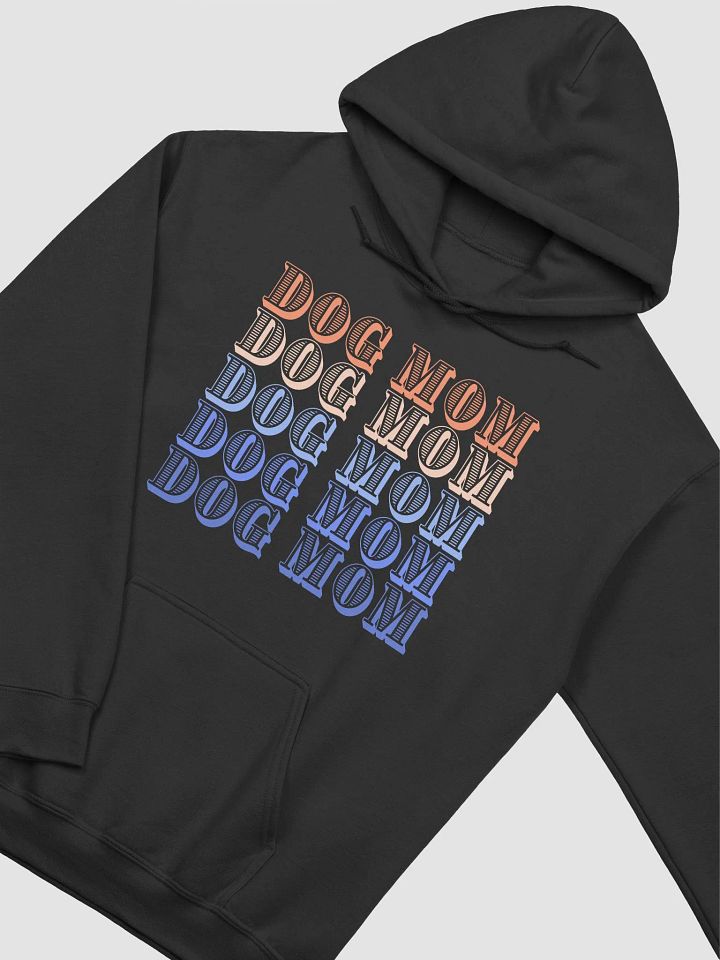 Dog Mom Multicolor Repeated Letter Hoodie product image (1)