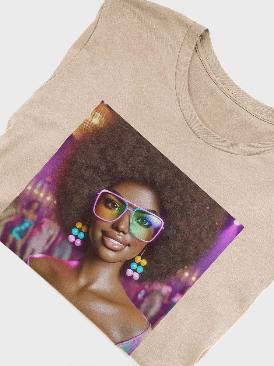 AFRO DIVA - DANCE MEMECOIN - PREMIUM TEE - TAN product image (4)