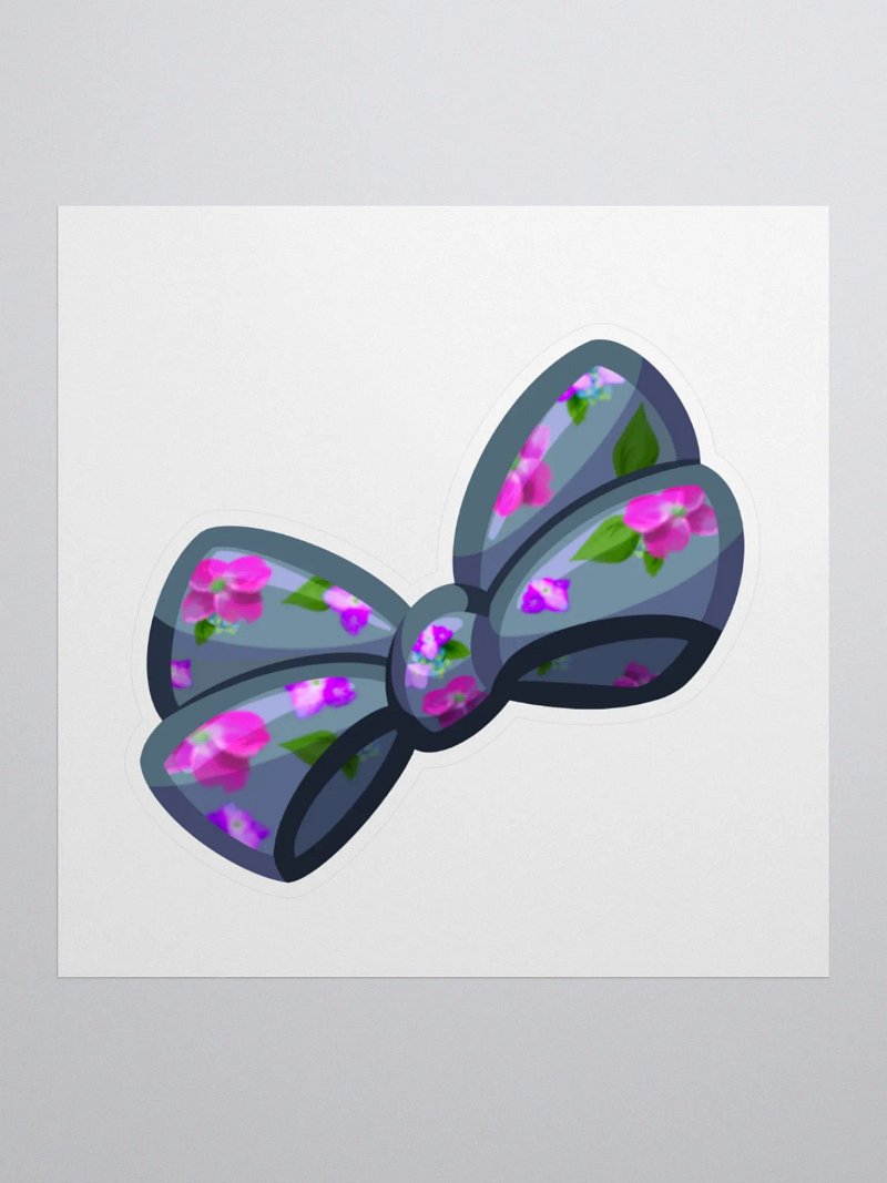 Sheik's Favorite Floral Bow Sticker