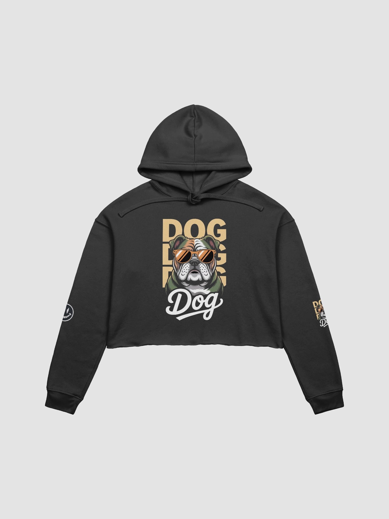 Bulldog Vibes Crop Hoodie product image (3)