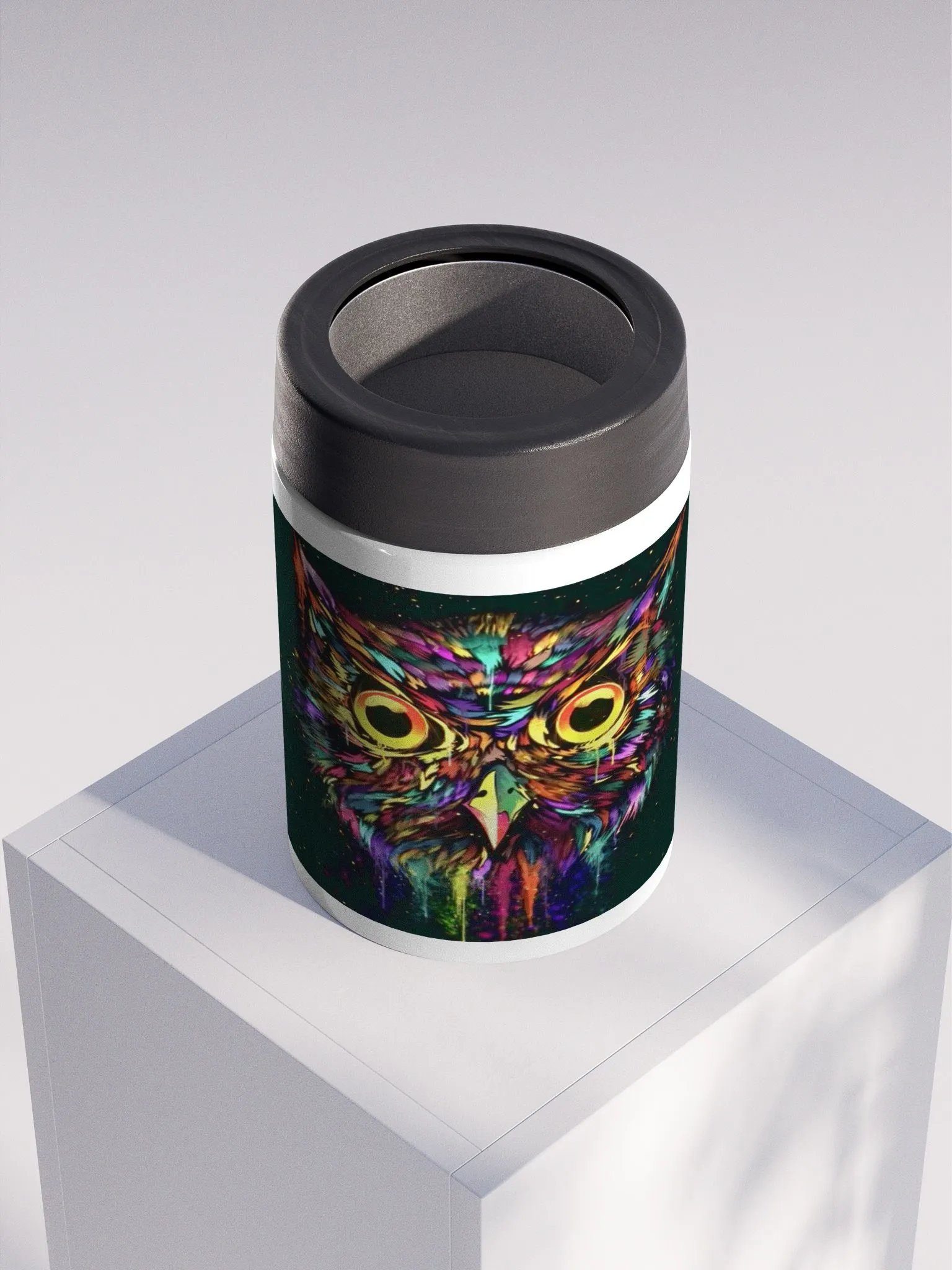 Drippy Owl Stainless Steel Koozie product image (3)