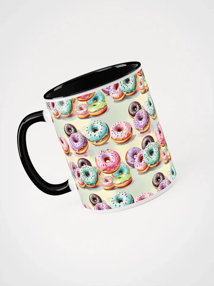 Coffee Mug with Color Inside - Pastel Sprinkle Donuts product image (2)