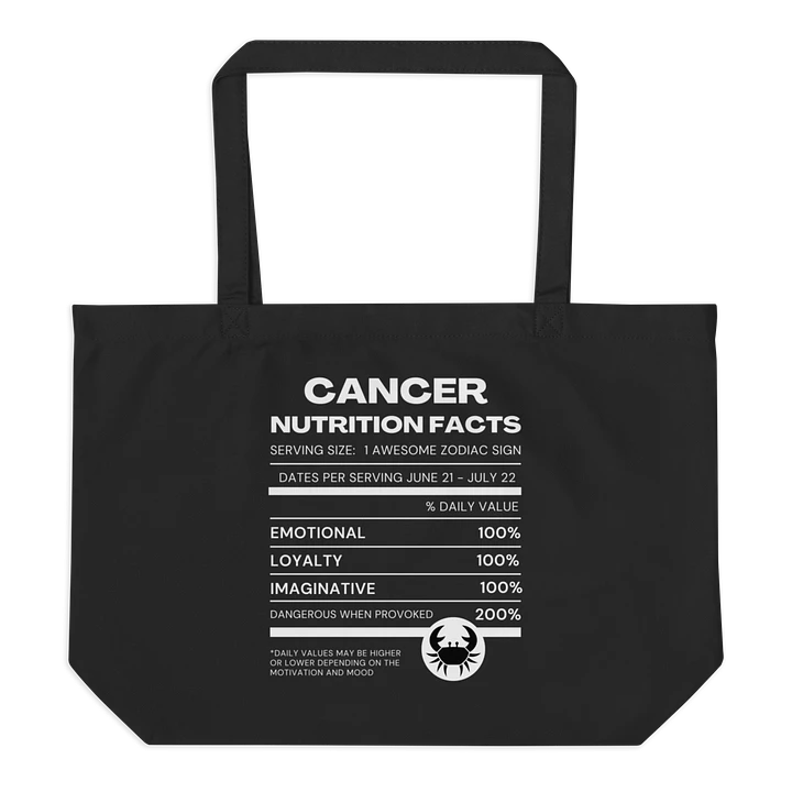Cancer Nutrition Facts Tote product image (1)