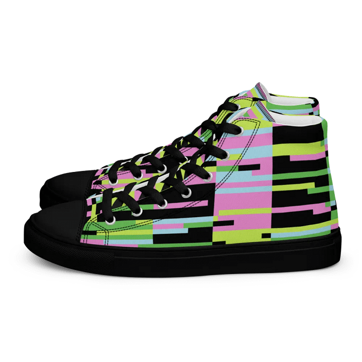 Colorful Retro Grid High Tops product image (1)