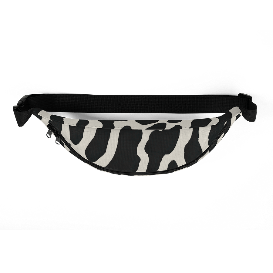 Black/Cream Abstract Cow Print Fanny Pack product image (6)