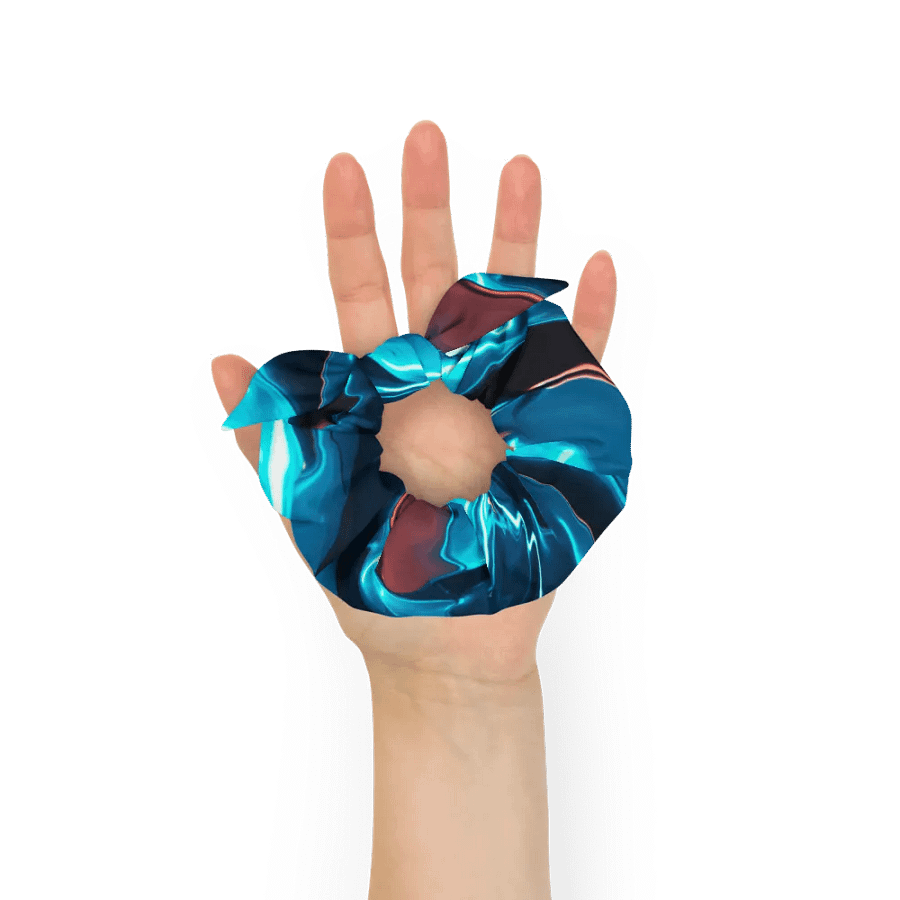Electric blue and red Abstract Art Scrunchie product image (4)