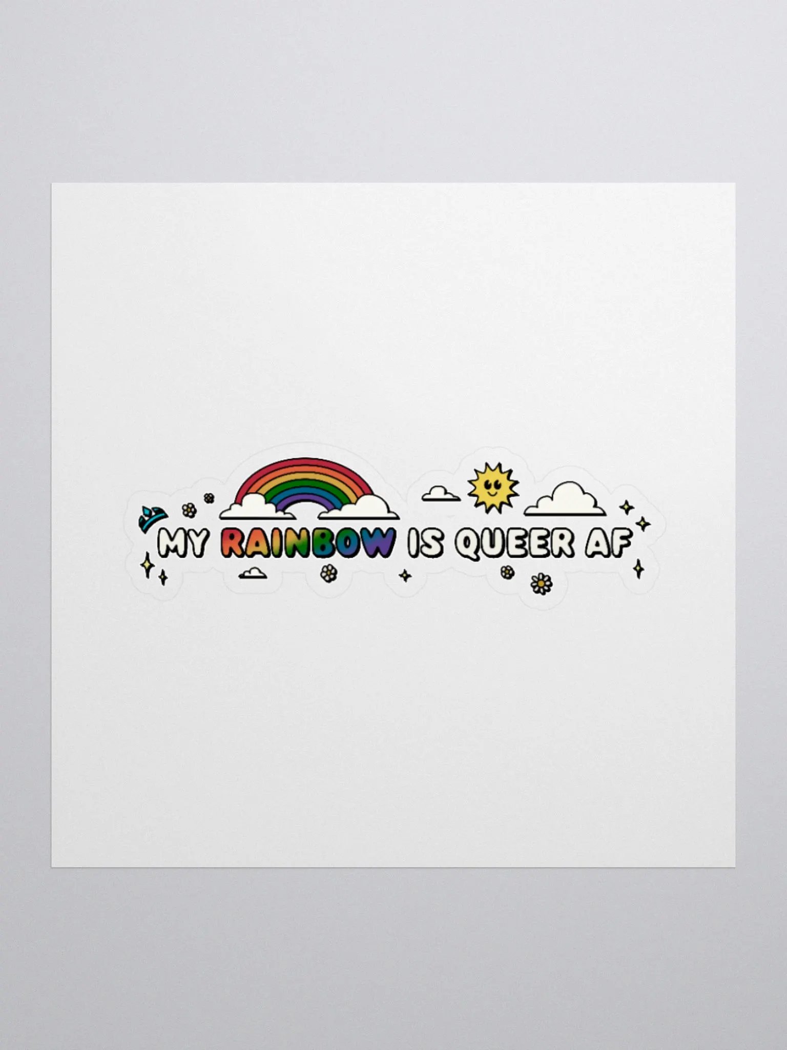 My Rainbow is Queer AF Sticker product image (1)