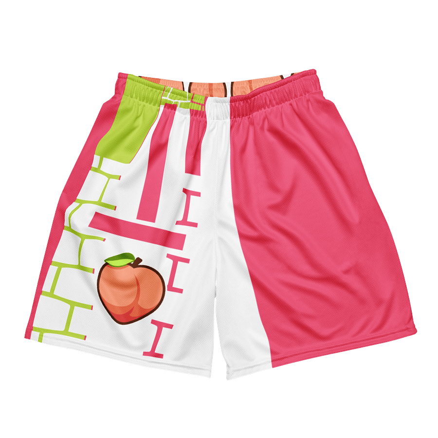Y2K 2 MUCH PEACH HERS SHORTS PINK (FRONT & BACK DESIGN) product image (1)