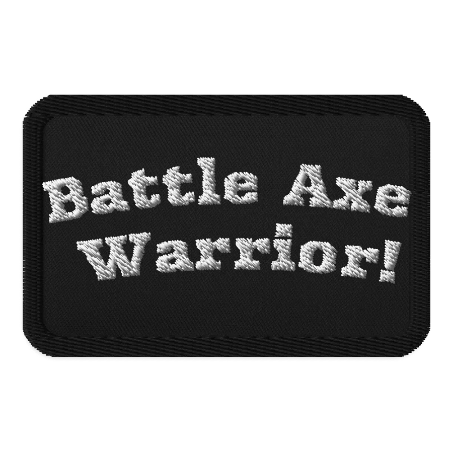 Battle Axe Warrior Embroidered Patch product image (1)