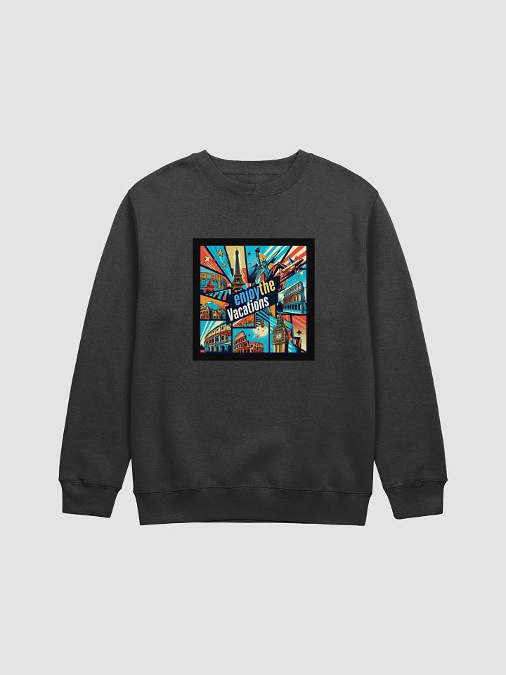 Lane Seven Premium Crewneck Sweatshirt | AI Design enjoy the vacations product image (2)