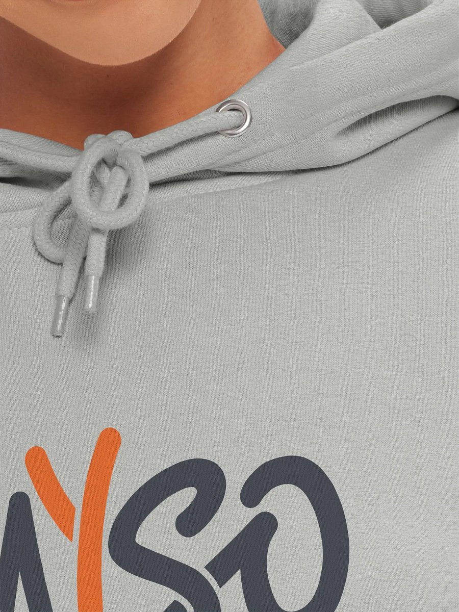 MYSO Grey Hoodie with Color Solo Logo product image (7)