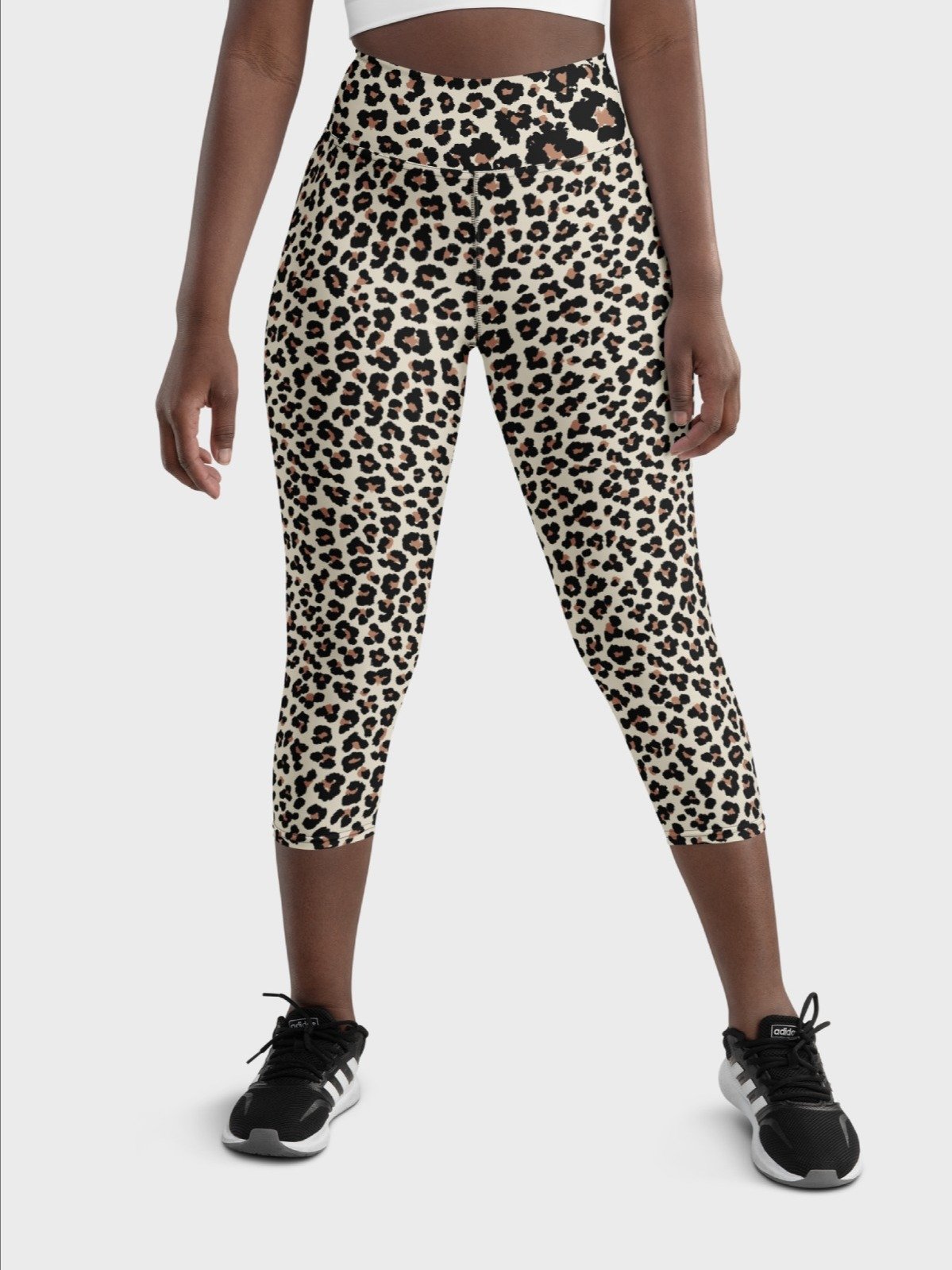 Capri Leggings "Abstract Animal Leopard Skin Fur Pattern" product image (1)