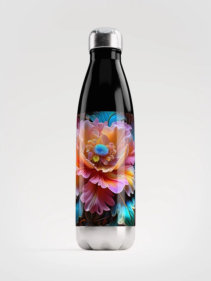 Iridescent Flowers Stainless Steel Water Bottle product image (1)