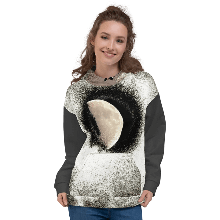 Disintegrating Dust Moon Unisex Pull Over Hoodie product image (1)