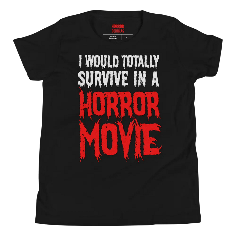 I Would Totally Survive In A Horror Movie T-Shirt For Kids product image (8)
