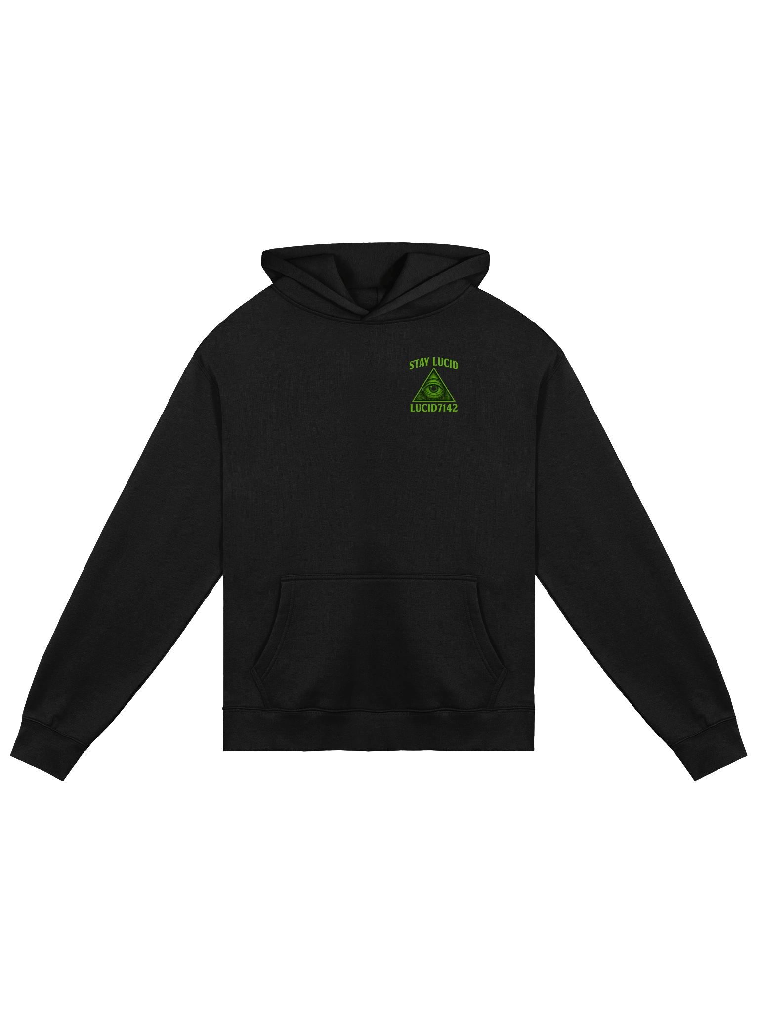 Lucid7142 – “Stay Lucid” Neon Vision Premium Hoodie product image (1)