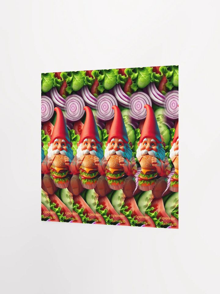 Gnome Chompsky - 3D Stereogram Poster product image (10)